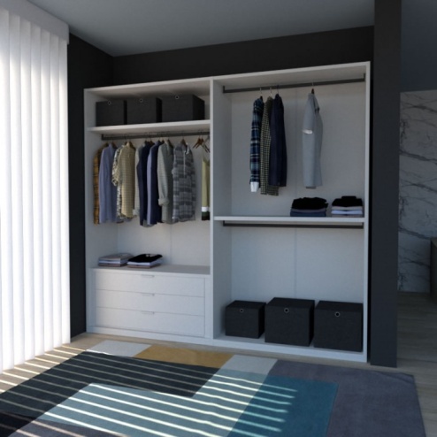 Cabina armadio Smart+ L.242,5 cm